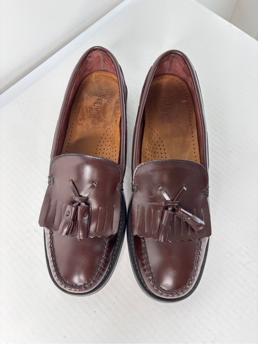 G.H. Bass Womens Weejuns Marietta II Kiltie Tassel Loafer Shoe Size 9 M Burgundy - Picture 12 of 15